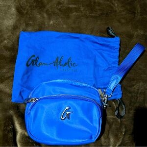 Glam-Aholic blue wristlet